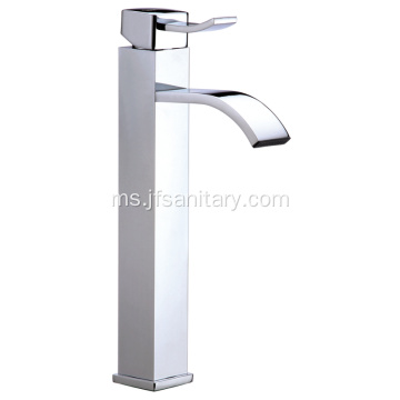 Tuas tunggal tembaga vanity basin mixer faucet tinggi